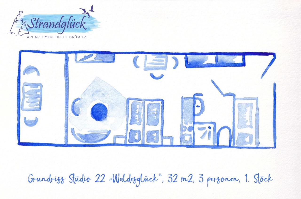 Апартаменты Studio 22 "Waldesglueck" Грёмиц Экстерьер фото